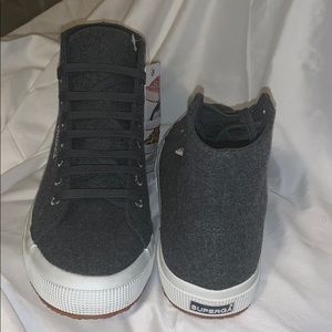Superga wool high tops